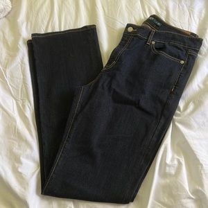 Lauren Ralph Lauren Womens Size 12 tall  Dark Blue Denim Straight Leg Jeans